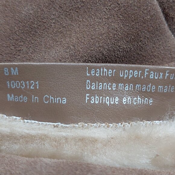 Naturalizer Women’s Boots Suede Leather  Wedge Zip Brown Size 8 - Picture 9 of 10